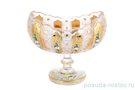 Ваза для фруктов 25 см н/н &quot;Хрусталь с золотом&quot; / 145731