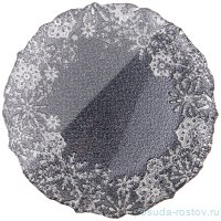 Блюдо 28 см круглое &quot;Snow black&quot; / 259929