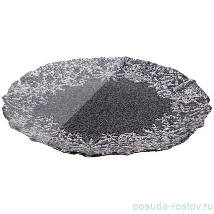 Блюдо 28 см круглое &quot;Snow black&quot; / 259929