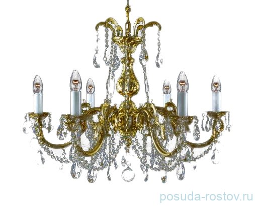 Люстра 6 рожковая Royal "Роял" PL h-70 см, диаметр-76 см, вес 11 кг / 034414 Люстра 6 рожковая Royal "Роял" PL h-70 см, диаметр-76 см, вес 11 кг / 034414