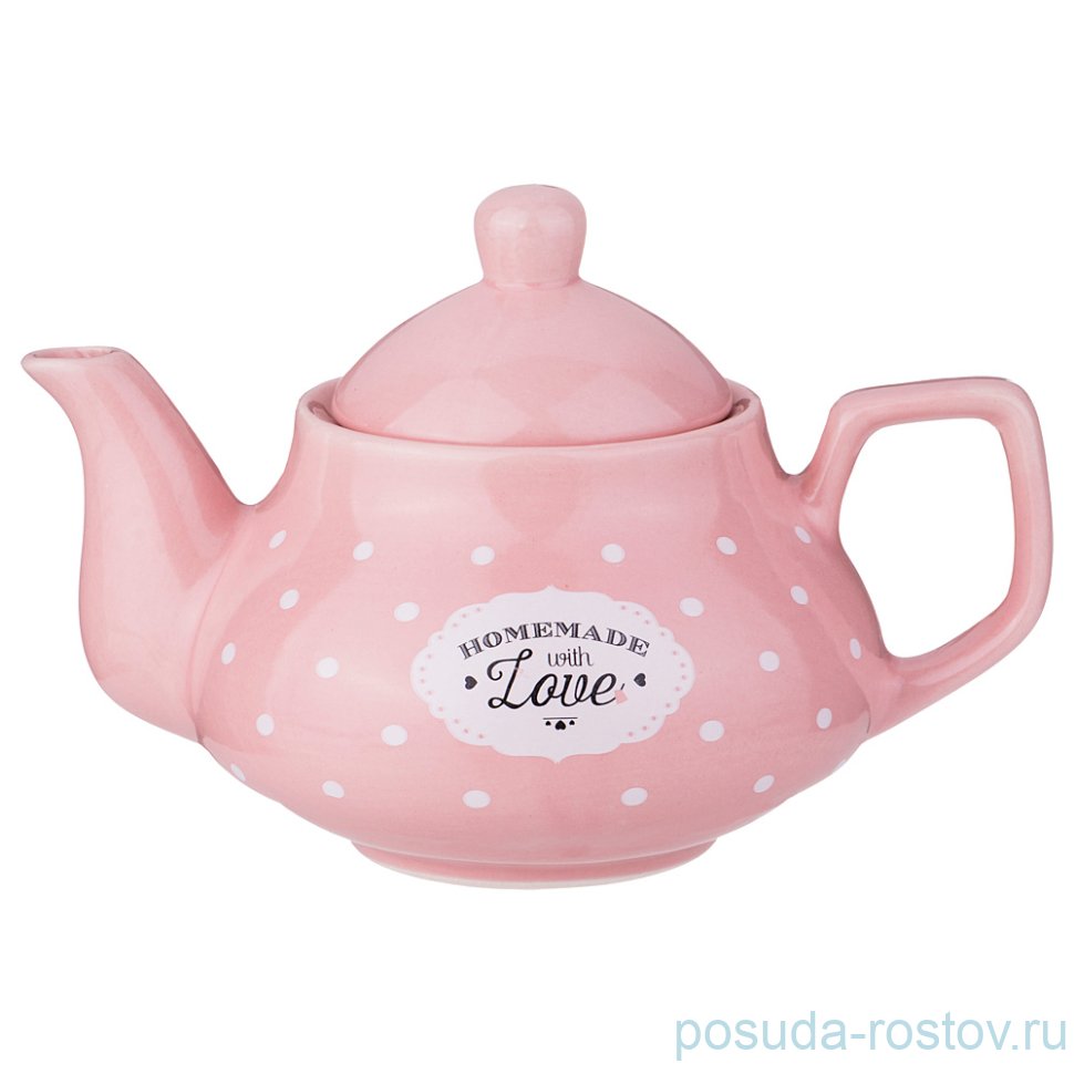 Заварочный чайник 800 мл "милый прованс /розовый" / 187042