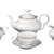 Чайный сервиз на 6 персон 15 предметов  Bohemia Porcelan Moritz Zdekauer 1810 s.r.o. "Магнолия /Золотая отводка" низкий / 027483