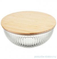 Миска 22,5 x 9,8 см с бамбуковой крышкой 2 л / 305195