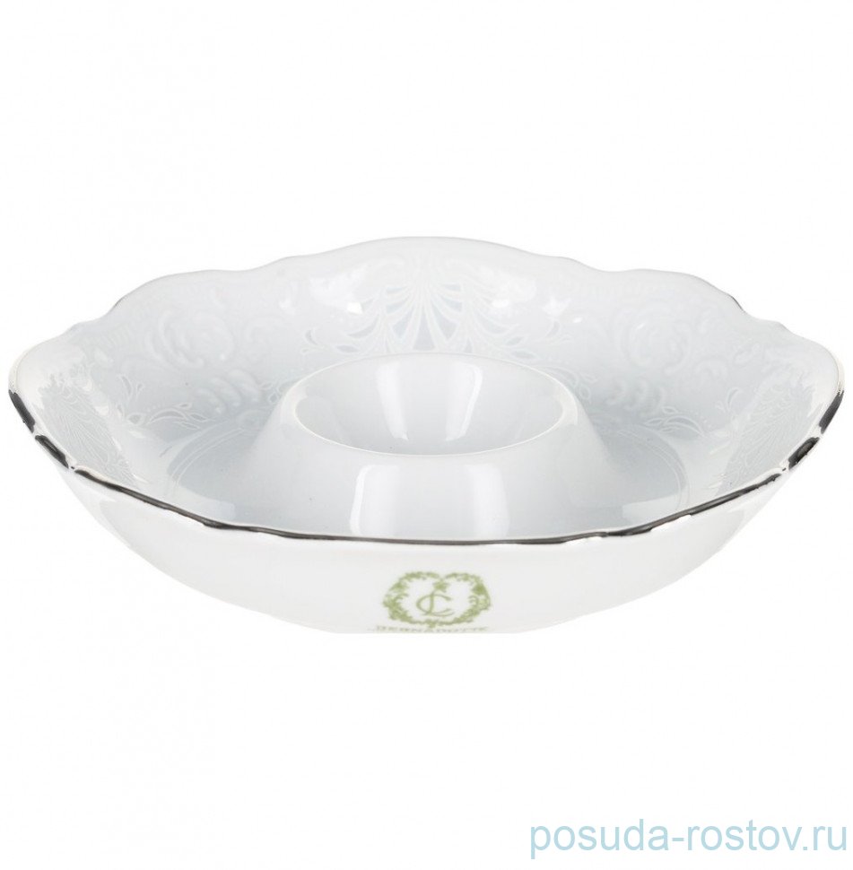 Подставка для яйца 13 см "Бернадотт /Платиновый узор" / 032605 Подставка для яйца 13 см "Бернадотт /Платиновый узор" / 032605