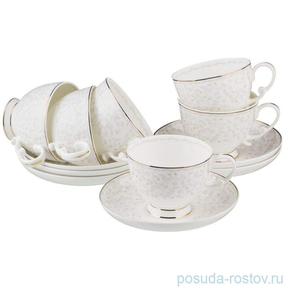 Набор чайных пар 220 мл 6 шт "Вивьен" / 189154 Набор чайных пар 220 мл 6 шт "Вивьен" / 189154