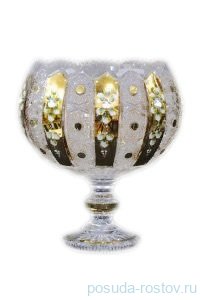 Ваза для конфет 24 см н/н &quot;Хрусталь с золотом&quot; / 033514