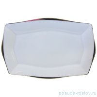 Блюдо 25 х 17 см прямоугольное &quot;Львов /Широкая отводка платиной&quot; / 145935