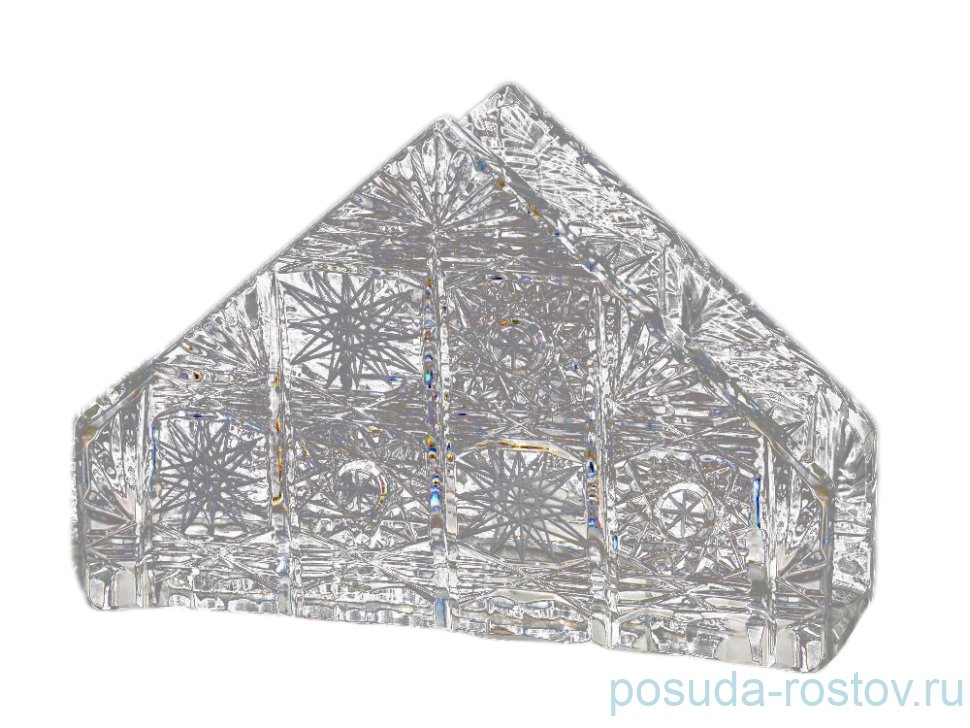 Салфетница 14 см "S.Crystal /Хрусталь резной" / 060344 Салфетница 14 см "S.Crystal /Хрусталь резной" / 060344