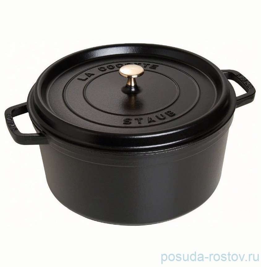 Кокот 30 см с крышкой 8,35 л чёрный "STAUB"  / 299292 Кокот 30 см с крышкой 8,35 л чёрный "STAUB"  / 299292