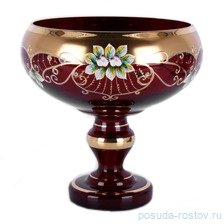 Ваза для конфет 15 см н/н "Лепка красная /6333" / 004815