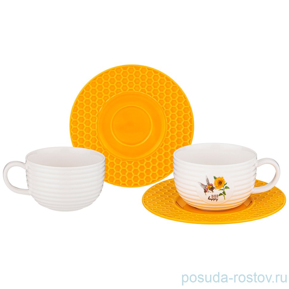 Набор чайных пар 240 мл 2 шт "Honey bee"  / 258052