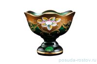 Конфетница 13 см н/н &quot;Лепка зеленая /волна&quot; / 097002