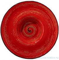 Тарелка 27 см глубокая красная &quot;Spiral&quot; / 261556