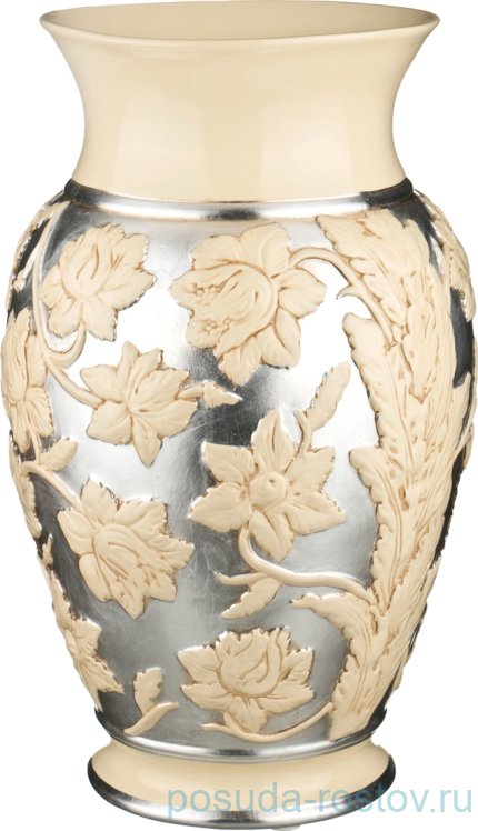 Ваза для цветов 63 см &quot;Millennio /Цветы на платине&quot; / 189914