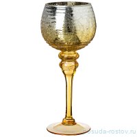 Подсвечник 10 х 30 см янтарно-серебристый / 268355