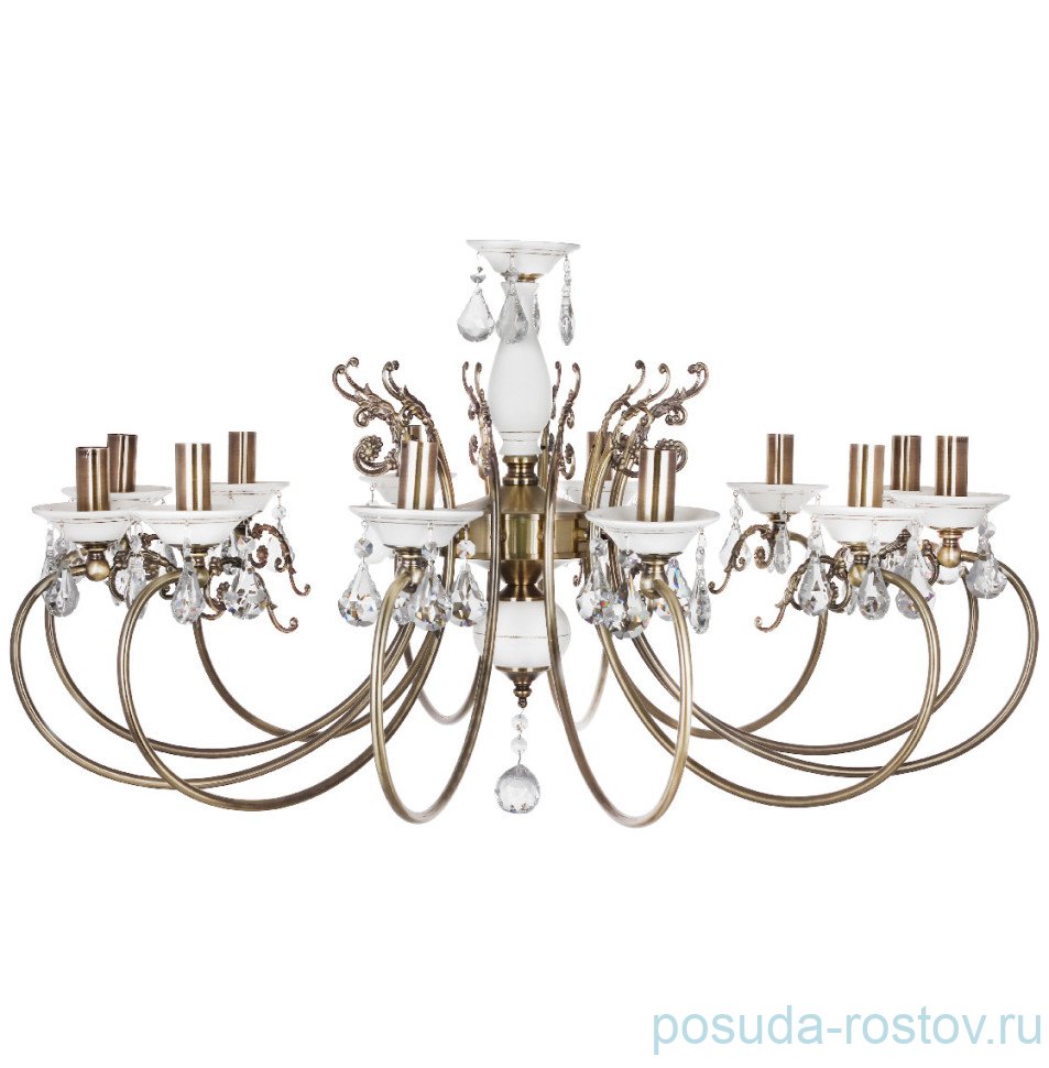 Люстра 12 рожковая  Sky Light "Свеча" AB / 300084