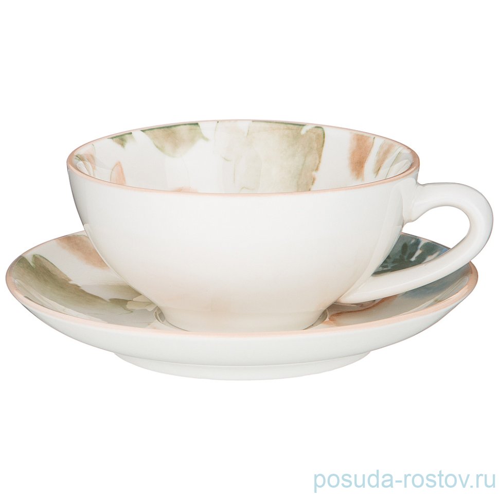 Чайная пара 200 мл 1 шт "Aquarelle" / 250996