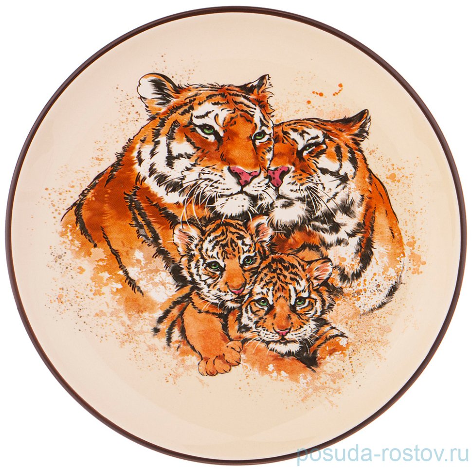 Тарелка 26 х 3 см "Tiger Amour" / 269358