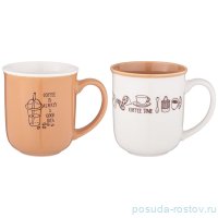 Набор кружек 400 мл 2 шт &quot;Coffee time&quot; / 339662