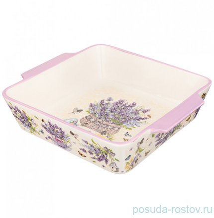 Блюдо для запекания 29,5 х 25 х 7 см квадратное &quot;Лаванда&quot; / 271227