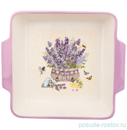 Блюдо для запекания 29,5 х 25 х 7 см квадратное &quot;Лаванда&quot; / 271227