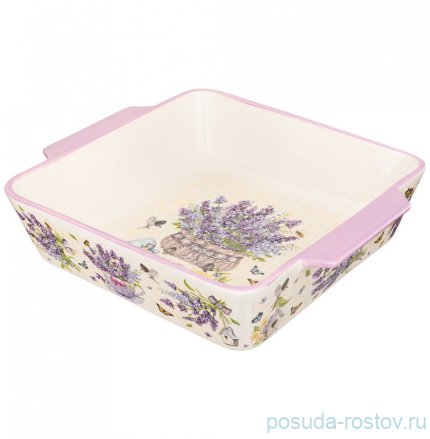 Блюдо для запекания 29,5 х 25 х 7 см квадратное &quot;Лаванда&quot; / 271227