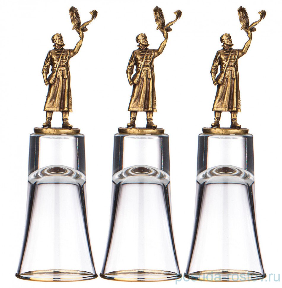 Стопки 60 мл 3 шт штрафные "Соколиная охота" / 305509 Стопки 60 мл 3 шт штрафные "Соколиная охота" / 305509