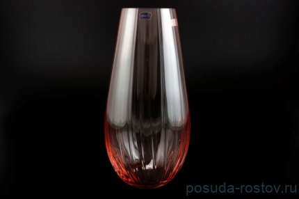 Ваза для цветов 30 см красная &quot;Оптика&quot; / 088736