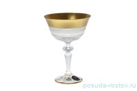 Креманки/мартинки 180 мл 6 шт &quot;Фелиция /Мозер хрусталь с золотом&quot; / 139401