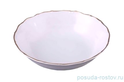 Салатник 23 см &quot;Офелия /Золотая отводка&quot; / 056023