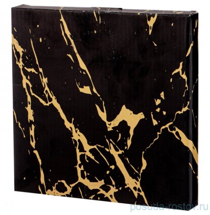 Тарелка 20 х 2,2 см серая &quot;Золотой мрамор&quot; / 323078