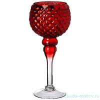 Подсвечник 10 х 30 см красный / 268353