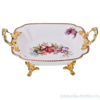 Салатник 27,8 х 27,5 х 6,2 см на ножках с ручками &quot;Верона&quot; / 187338
