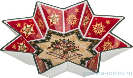 Салатник 32 см Звезда &quot;Christmas Collection /Колокольчики&quot; / 192327