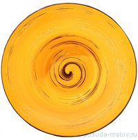 Тарелка 25,5 см глубокая жёлтая &quot;Spiral&quot; / 261607