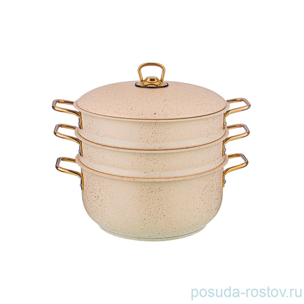 Кастрюля-мантоварка 3-х уровневая 24 см "Agness /Paradise" / 230706 Кастрюля-мантоварка 3-х уровневая 24 см "Agness /Paradise" / 230706