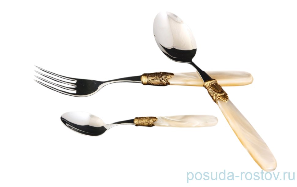 Столовые приборы 18 предметов "Ischia Antique Gold /Shampagne Steel" / 114532