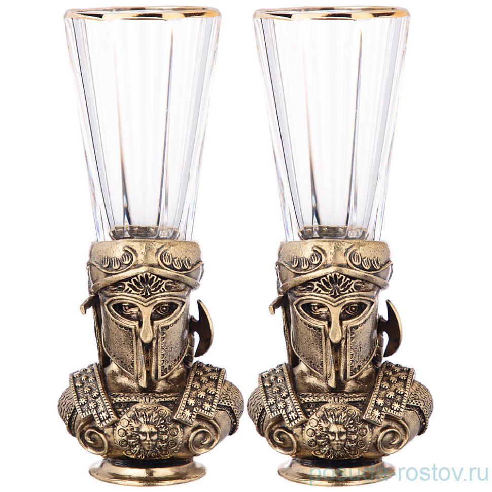 Рюмки 50 мл 2 шт "рыцарь" / 268901 Рюмки 50 мл 2 шт "рыцарь" / 268901