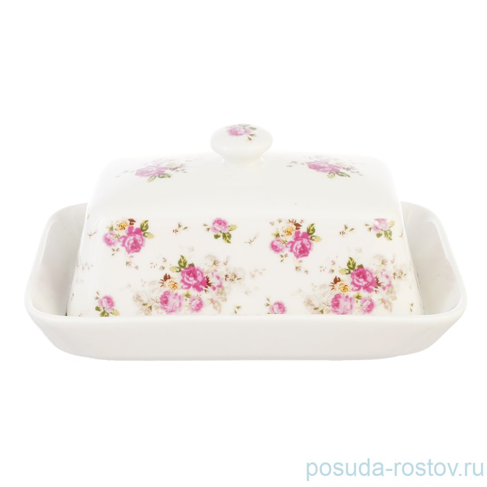 Маслёнка с крышкой "Мелкие розочки" / 214677