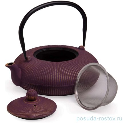 Заварочный чайник 1.2 л чугунный /эмалированное покрытие внутри бордовый Lefard / 379288