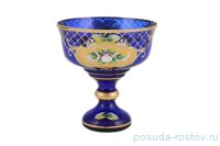 Конфетница 13 см н/н синяя &quot;Лепка /сеточка&quot; И-В / 097857