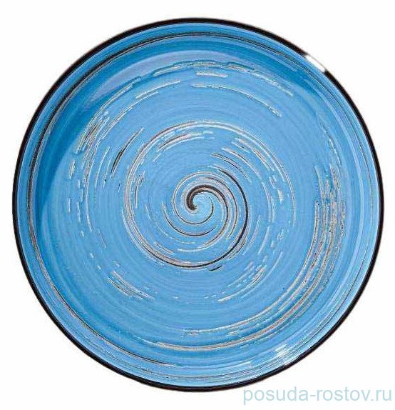 Тарелка 28 см голубая "Spiral" / 327587 Тарелка 28 см голубая "Spiral" / 327587