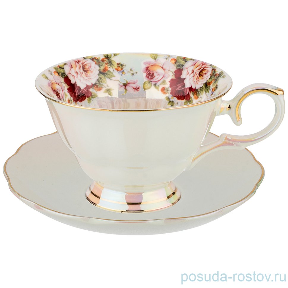 Чайная пара 220 мл 1 шт "перламутр" / 225617