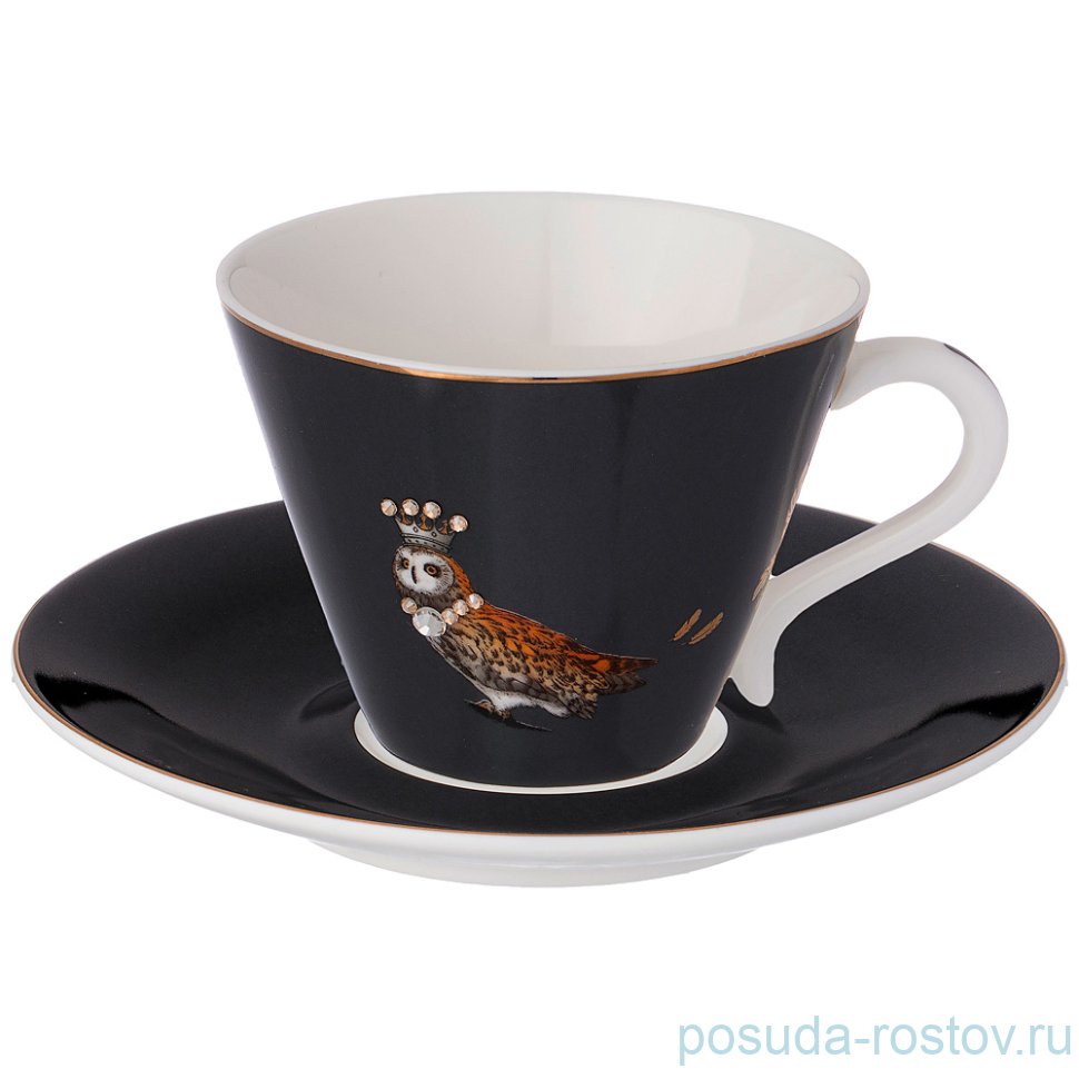 Чайная пара 230 мл 1 шт "Сова /Маренго" / 211256