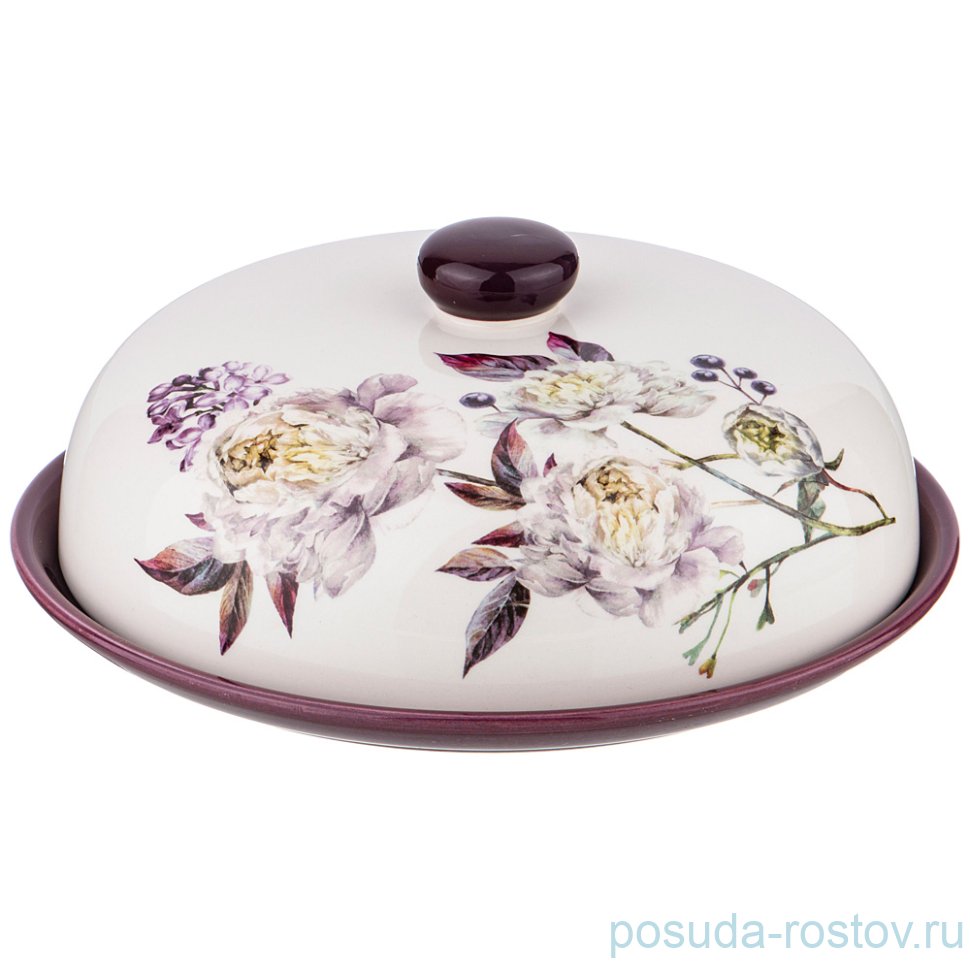 Блюдо для блинов 23 х 10 см с крышкой "Пурпур" / 212326