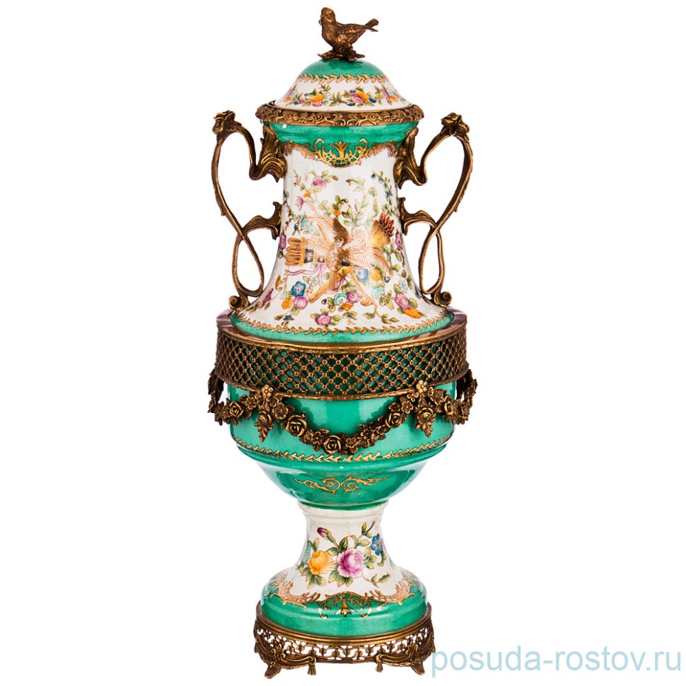 Декоративная ваза 50 см с крышкой "Lefard" / 191312 Декоративная ваза 50 см с крышкой "Lefard" / 191312