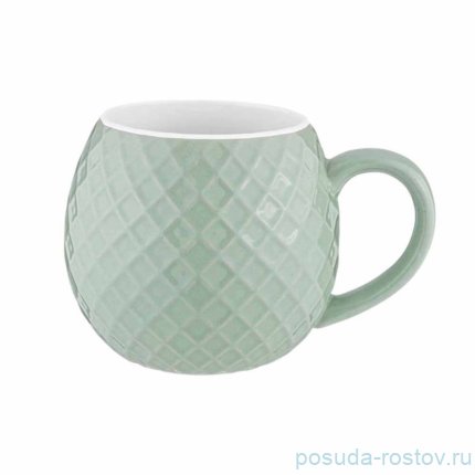 Кружка 380 мл зелёная &quot;Rhombus /Modern Kitchen&quot; / 346931