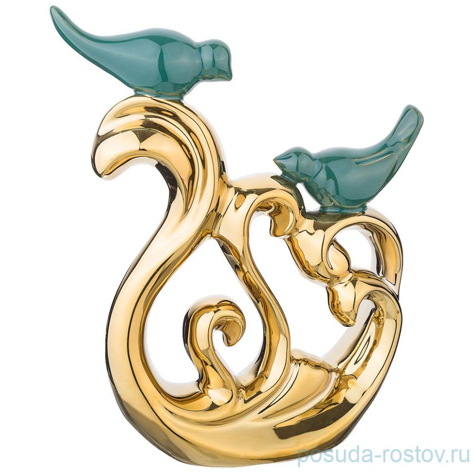 Статуэтка 16 х 7 х 21 см "птички /коллекция нефрит" / 215402 Статуэтка 16 х 7 х 21 см "птички /коллекция нефрит" / 215402
