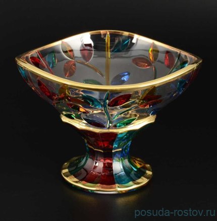 Конфетница 135 мл н/н &quot;Лаурус /DueZeta /Цветные фантазии с золотом&quot; / 100773