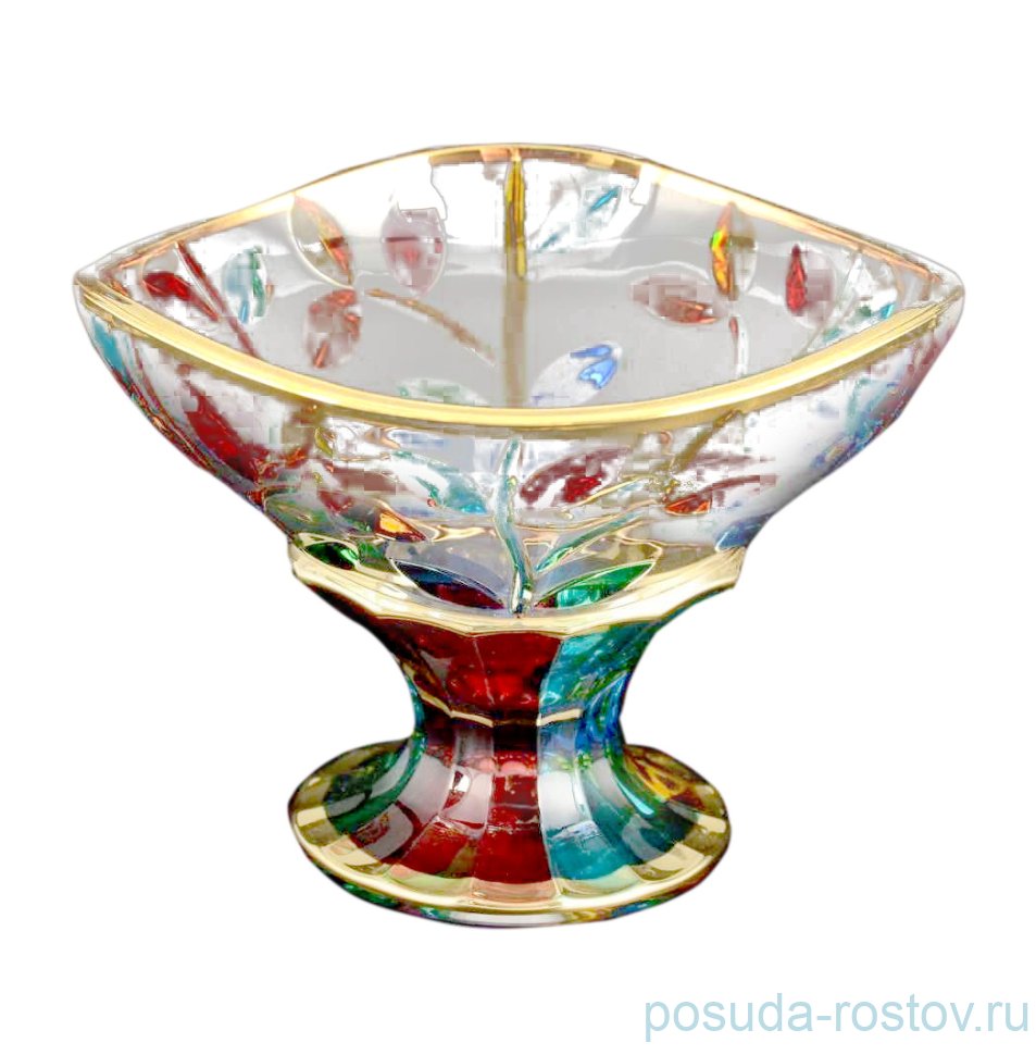 Конфетница 135 мл н/н "Лаурус /DueZeta /Цветные фантазии с золотом" / 100773 Конфетница 135 мл н/н "Лаурус /DueZeta /Цветные фантазии с золотом" / 100773